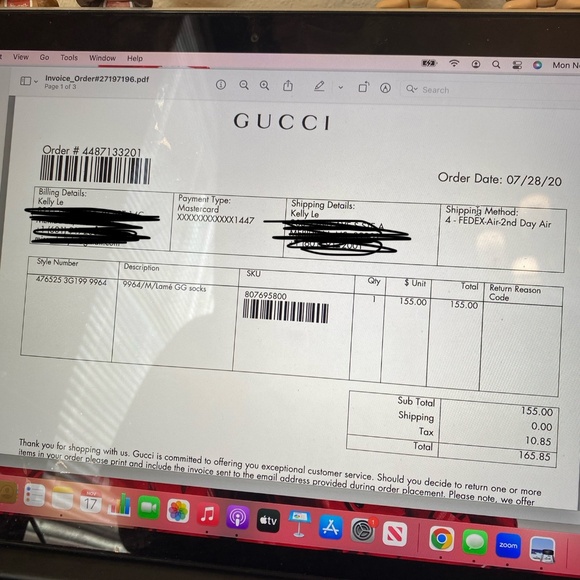 Gucci lame gg socks - Picture 11 of 12